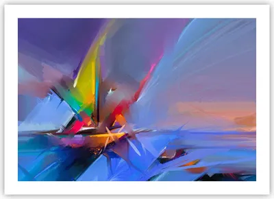 Produktbild von Poster - Poster ohne Rahmen - Abstraktion modern - 70x50 cm - Wand Bild - Wanddeko - Wandbilder - Kunstposter - Wandposter - Bilder - Kunstdruck - Wanddekoration - Wandbild - P2XAA70x50-4030