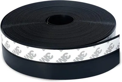 Produktbild von Silikonische Afdichtband für Tür und Fenster, 10 m lang, 3-5 cm breit, selbstklebend, wasserdicht, schaSteckanschlusskten- und schalldicht, schwarz.