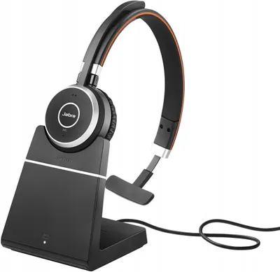Zdjęcie produktu dla Jabra Evolve 65, Bezprzewodowy, Biuro/centrum telefoniczne, 20 - 20000 Hz, 282,1 g, Zestaw słuchawkowy, Czarny