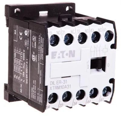 Zdjęcie produktu dla Stycznik miniaturowy Eaton DILER DILER-31(230V50HZ,240V60HZ) 3 NO/1 NC 230 V/AC 50 Hz/240 V/AC 60 Hz (051768)