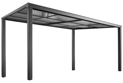 Produktbild von osoltus Terrassendach Veranda freistehend mit Schiebedach 4 x 3 m anthrazit