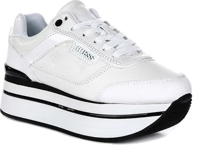 Produktbild von Guess Hansin Platform Sneakers in Weiß für Damen – 7 UK - 40 EU - 9.5 US / White