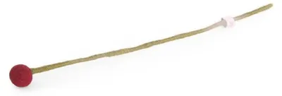 Produktbild von Dunkelrote Filzblume, 2 cm Durchmesser, für Bastelarbeiten und Dekorationen