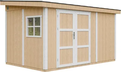 Immagine prodotto di Casetta da giardino di  8,68 m² - H231x248x412  cm -  Timbela M939-HARVEST HONEY