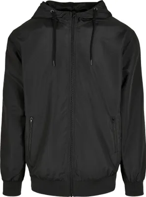 Produktbild von Build Your Brand BY151 | Herren Jacke Recycled Windrunner - Farbe: Black/Black - Größe: L