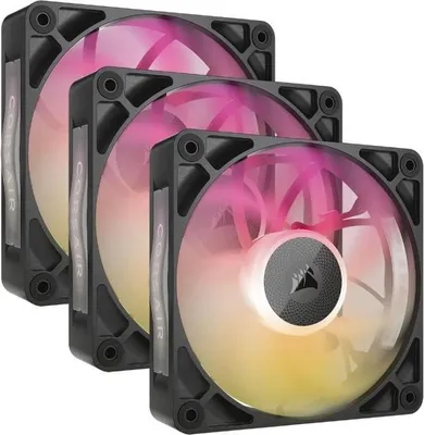 Image de Ventilateur PC Corsair iCUE LINK RX120 RGB Max, 12 cm, 400-2000 tr/min, Noir