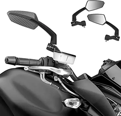 Produktbild von 2 stücke 8/10mm Flügel Seite Spiegel Rückspiegel Für Universal Motorrad Roller Schwarz