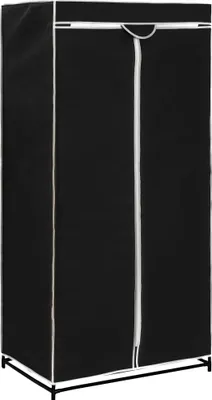 Produktbild von vidaXL Kleiderschrank Schwarz 75×50×160 cm