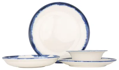 Produktbild von Kütahya Porselen Geschirrset (Medium)  - Azure - 24 teilig - 6 Personen - Porzellan
