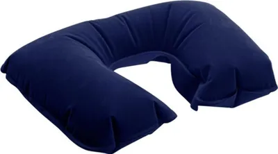 Produktbild von Aufblasbares Reisekissen Kopfstütze Marineblau