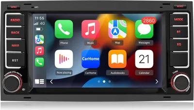 Zdjęcie produktu dla 7''2DIN WIFI Autoradio carplay android auto 2+64G Android13 GPS NAVI RDS SWC DAB Für VW Touareg