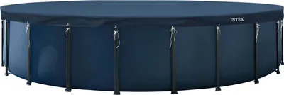 Immagine prodotto di INTEX 28091 Telo copri piscina rotondo 732 cm Telo protettivo Deluxe con sporgenza di 20 cm