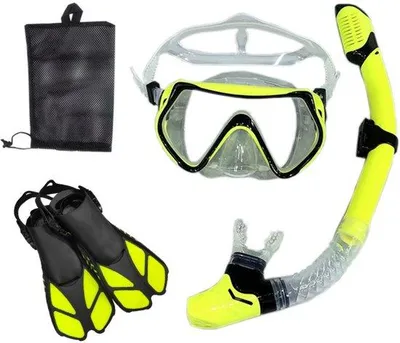 Immagine prodotto di Attrezzatura da snorkeling per adulti - Maschera, pinne, set da snorkeling - Maschera panoramica - Pinne da escursione - Boccaglio a secco - Set da 3 pezzi per immersioni ricreative - Set da immersione - Taglia S/M (38-41)