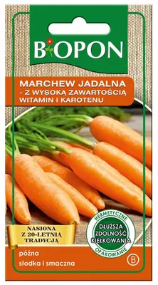 Immagine prodotto di Biopon Semi di carota commestibile ad alto contenuto di vitamine e carotene 4 g Bopon