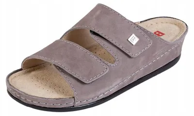Produktbild von M&C BZ210 Leder Gesundheitsclogs Grau Damen