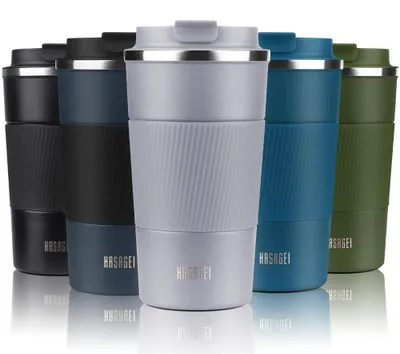 Isolierbecher Edelstahl Vakuum 380 ml mit Deckel