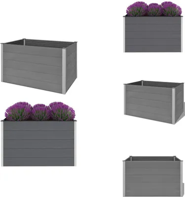 Image de vidaXL Bac de jardin surélevé WPC 150x100x91 cm Gris - Pots de fleurs & Jardinières