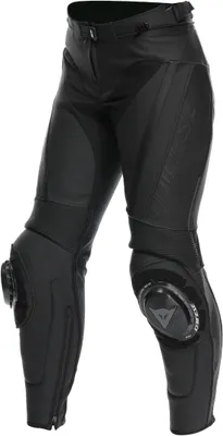 Immagine prodotto di Pantaloni da moto in pelle Dainese Delta 4 da donna, neri, taglia 44