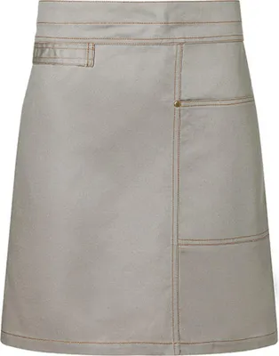 Produktbild von Karlowsky Vorbinder URBAN CASUAL-STYLE 70 x 50 cm unisex Nieten Tasche Stoffschlaufe Baumwolle waschecht Steingrau