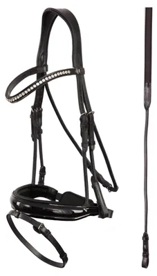 Immagine prodotto di Briglia snaffle ANKY ATH16003 con redini nere
