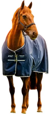 Produktbild von Horseware Ireland Weidedecke Amigo 50g Ripstop 900D Fleece Lined Decke Witney Navy 140 cm