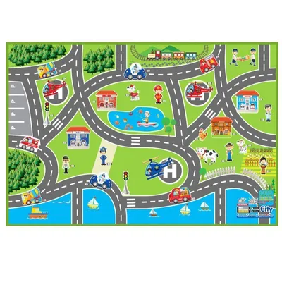 Produktbild von SIVA Spielteppich Stadt 150x100cm