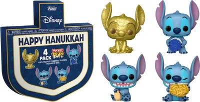 Obrázek produktu pro Funko Pop! Stitch Holiday 2024 Pocket 4-Pack Dreidel Box 4 cm