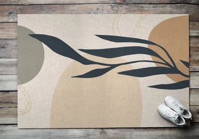 Produktbild von Fußmatte Aussen - Schuhmatte Haustür- Schmutzfangmatte Türvorleger - Outdoor Teppich Schmutzfänger - 150x100 cm - Gemüseabstraktion