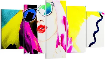 Produktbild von Bild auf Leinwand - Leinwandbild - Frau Modell - 160x85cm - Wand Bild - Wanddeko - Wandbilder - Leinwanddruck - Bilder - Kunstdruck - Wanddekoration - Leinwand bilder - Wandkunst - EA160x85-3958
