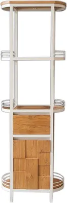 Produktbild von Teako Design Badschrank Magnia Teakholz 35 x 35 x 180 cm