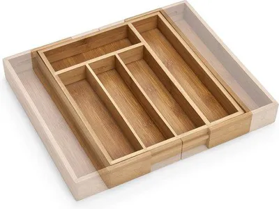Produktbild von Bambus-Arten-Service-Tray - 285-40 x 335 x 5 cm - Große Aufbewahrungsmöglichkeiten
