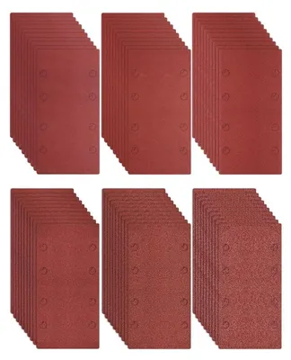 Produktbild von Schleifpapier 93x185mm Körnung 40 für Multischleifer, Schwingschleifer, Exzenterschleifer | 8-Loch | 15 Stück