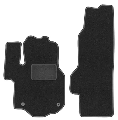 Image de Tapis avant en moquette pour VW Grand California 2019- – 2 pièces, gris graphite, sur mesure – Wielganizator LUX
