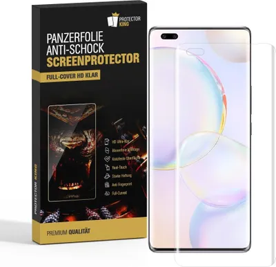 Produktbild von 4x Panzerfolie für Huawei Honor 50 Pro FULL SCREEN Displayschutz Schutzfolie KLAR Displayfolie Folie/ ANTI-SHOCK/ ANTI-KRATZ/ ANTI-BRUCH/ ANTI-SCHMUTZ