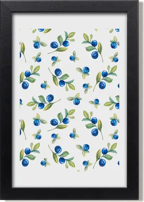Produktbild von Bild 20x30 MDF-Rahmen, Wandkunst Blaubeeren