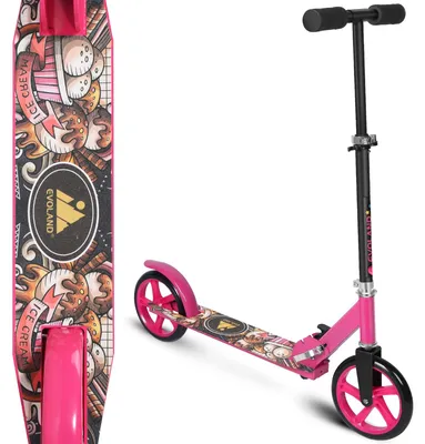 Productafbeelding van EVOLAND Scooter, inklapbare step met verstelbare hoogte, geschikt voor volwassenen