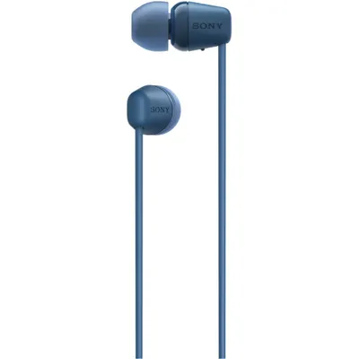 Produktbild von Sony WI-C100, Kabellos, Anrufe/Musik, 20 - 20000 Hz, 20 g, Kopfhörer, Blau