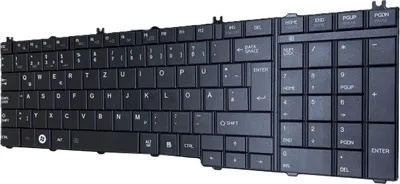 Produktbild von DEUTSCHE-Tastatur Keyboard Schwarz Matt kompatibel für TOSHIBA Satellite L644.99-1KQ