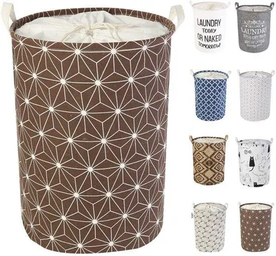 Produktbild von Wasserfeste Baumwollwaschzuber 17,7 Zoll, aufklappbar, für Schlafzimmer, Babykleidung