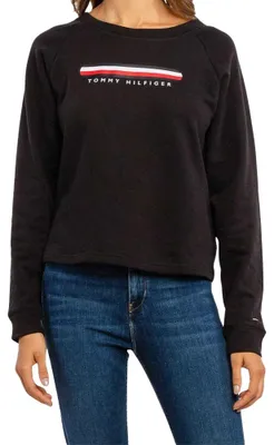 Obrázok produktu pre Tommy Hilfiger – Dámska mikina, zmes bavlny NA909 (XS) (čierna)