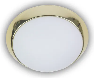 Produktbild von Niermann 2x E27 Deckenleuchte Opal matt Glas, Messing poliert, 40cm,  Germany