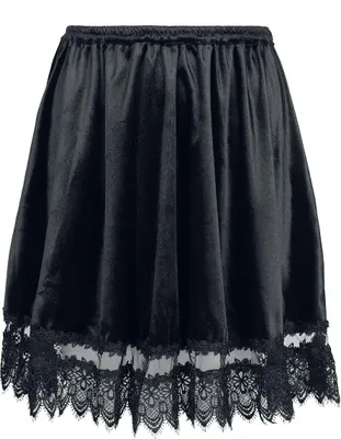 Produktbild von Sinister Gothic Kurzer Rock Damen Gothic Short Skirt schwarz M