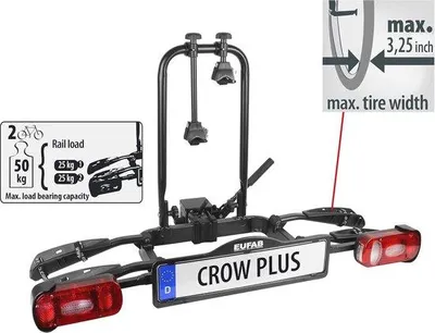 Produktbild von Famanu Fahrradträger erweiterbar für 3 Fahrräder mit Schnellverschluss - Schwarz