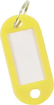 Zdjęcie produktu dla Q-Connect® KF10873 Brelok do kluczy - żółty, 10 szt