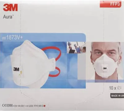 Produktbild von 10x 3M™ Aura™ Atemschutzmaske 1873V+ FFP3 NR mit Ventil