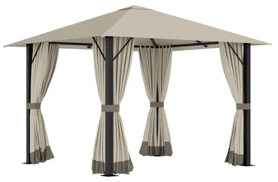Produktbild von Gartenpavillon – Außenpavillon – Terrassenpavillon – Überdachung – Aluminiumrahmen – Polyesterdach