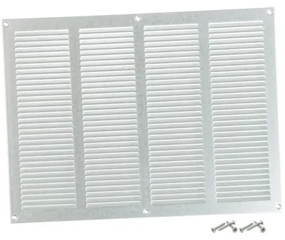 Productafbeelding van Ventilatierooster 400x300 mm - verzinkt met insectenbescherming voor binnen en buiten