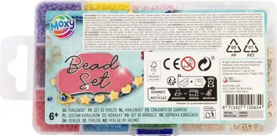 Image de Perles dans une boîte de rangement - 9 couleurs + fil