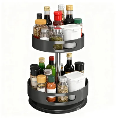 Immagine prodotto di Lazy Susan: supporto girevole a 360° per spezie, organizer per cucina e cosmetici