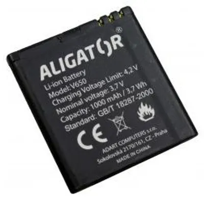 Image de Alligator-Akku V650, Li-Ion 1000 mAh